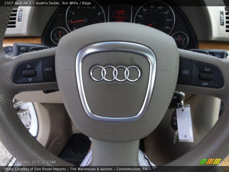 Ibis White / Beige 2007 Audi A4 3.2 quattro Sedan