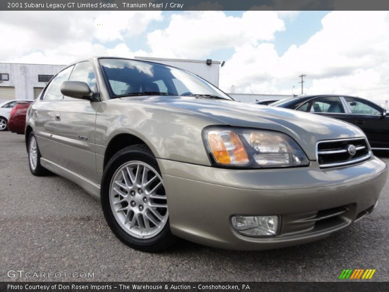 Titanium Pearl / Gray 2001 Subaru Legacy GT Limited Sedan