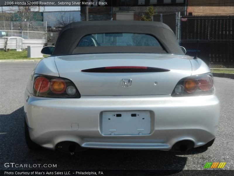 Sebring Silver Metallic / Black 2006 Honda S2000 Roadster