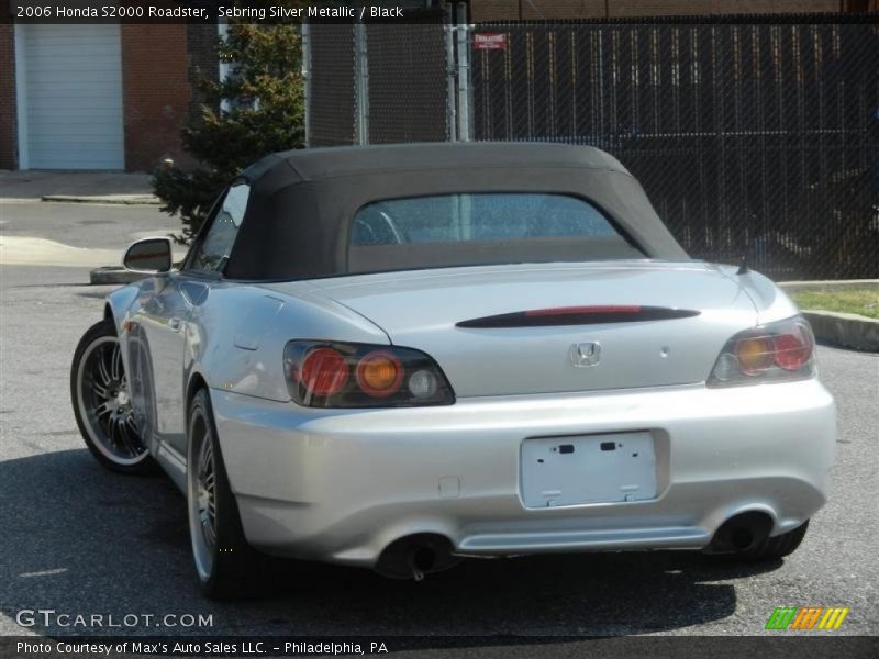 Sebring Silver Metallic / Black 2006 Honda S2000 Roadster