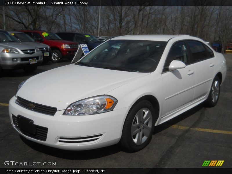 Summit White / Ebony 2011 Chevrolet Impala LS
