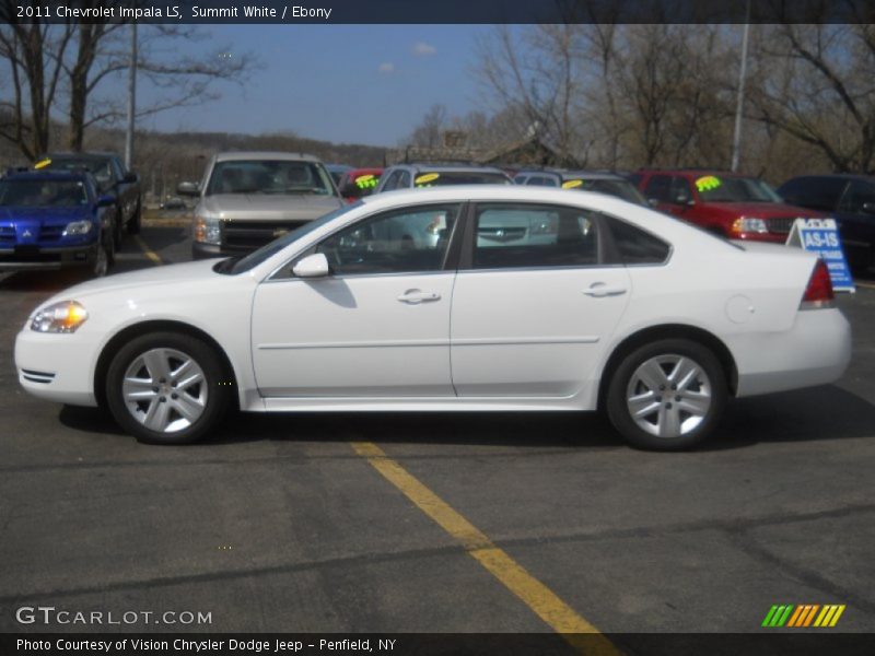 Summit White / Ebony 2011 Chevrolet Impala LS
