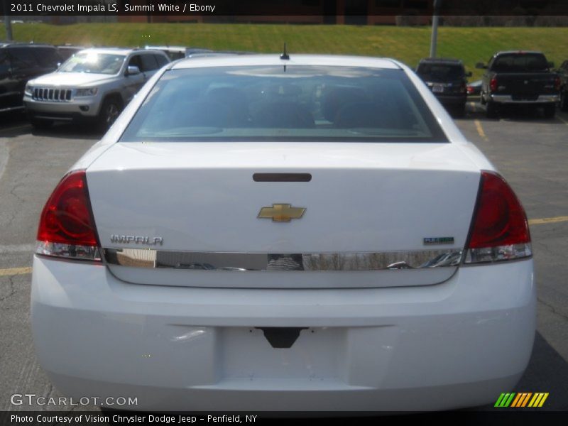 Summit White / Ebony 2011 Chevrolet Impala LS