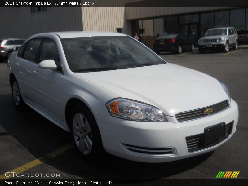 Summit White / Ebony 2011 Chevrolet Impala LS