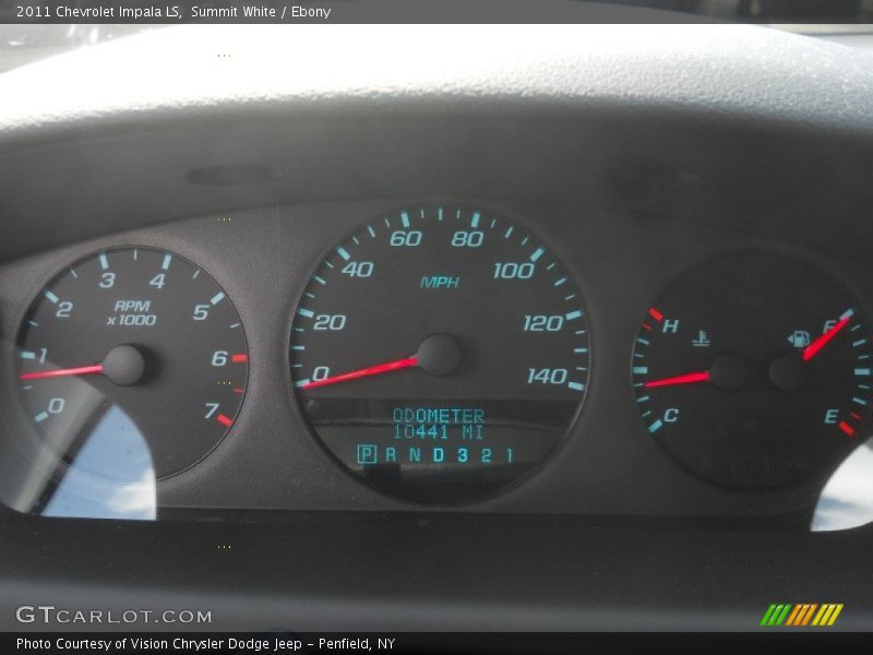 Summit White / Ebony 2011 Chevrolet Impala LS