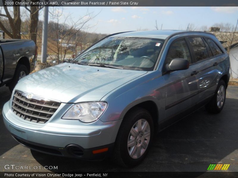 Clearwater Blue Pearlcoat / Pastel Slate Gray 2008 Chrysler Pacifica LX AWD