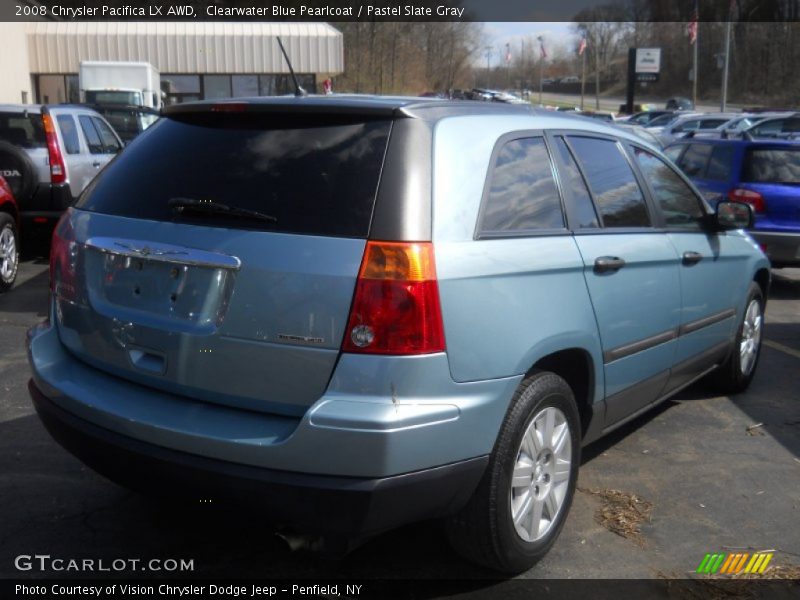 Clearwater Blue Pearlcoat / Pastel Slate Gray 2008 Chrysler Pacifica LX AWD