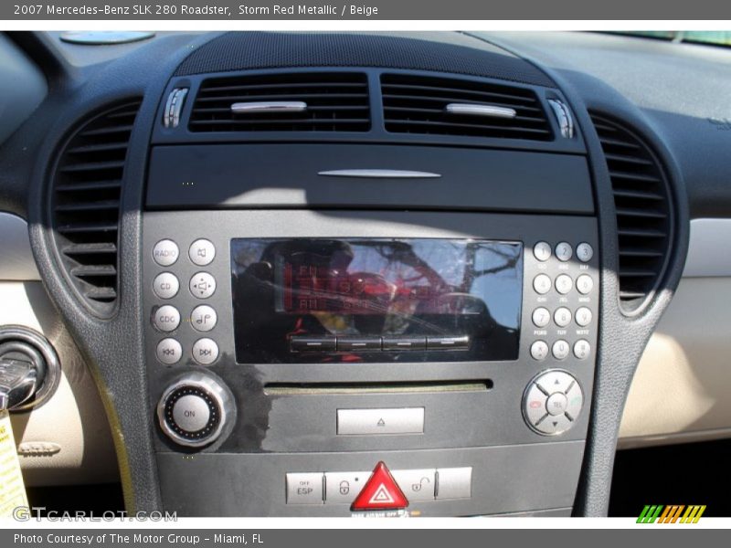 Storm Red Metallic / Beige 2007 Mercedes-Benz SLK 280 Roadster