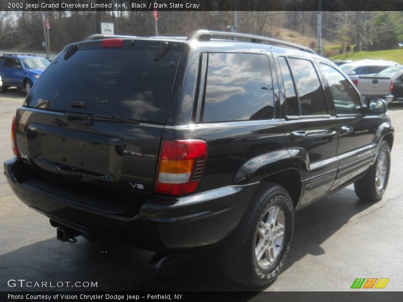 Black / Dark Slate Gray 2002 Jeep Grand Cherokee Limited 4x4