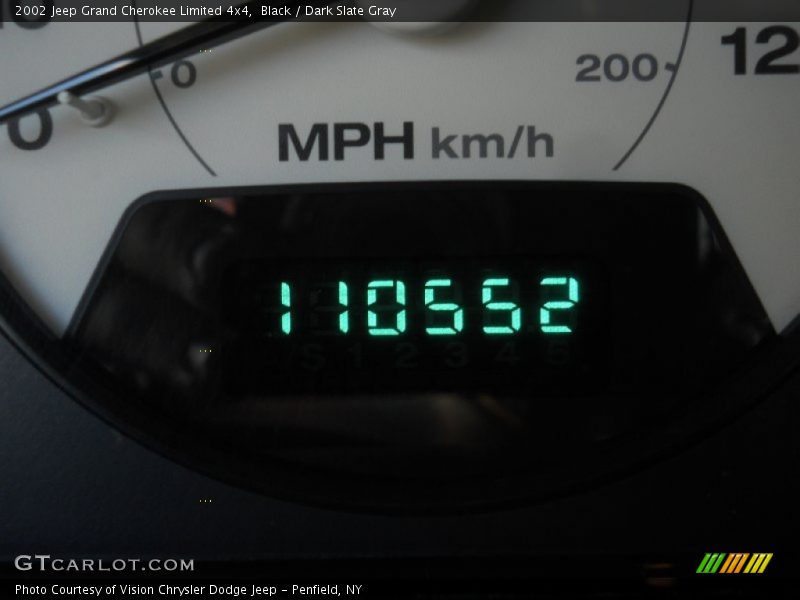 Black / Dark Slate Gray 2002 Jeep Grand Cherokee Limited 4x4