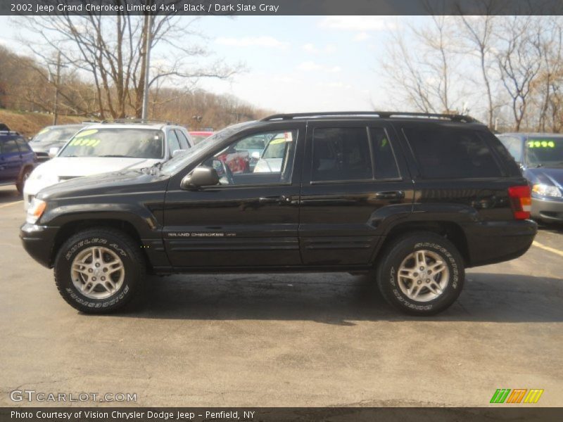 Black / Dark Slate Gray 2002 Jeep Grand Cherokee Limited 4x4