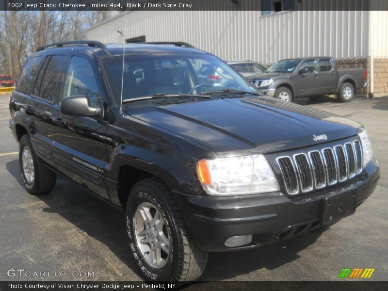Black / Dark Slate Gray 2002 Jeep Grand Cherokee Limited 4x4