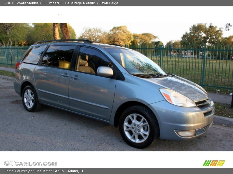 Blue Mirage Metallic / Fawn Beige 2004 Toyota Sienna XLE Limited