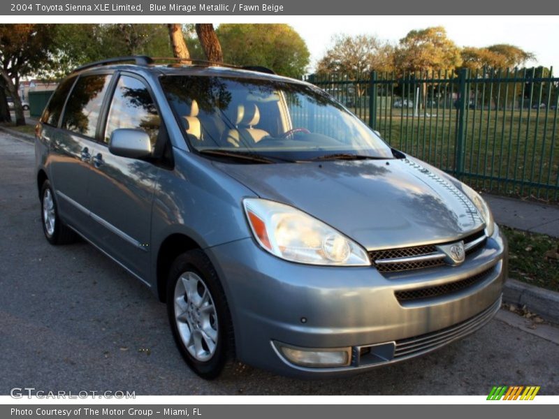 Blue Mirage Metallic / Fawn Beige 2004 Toyota Sienna XLE Limited