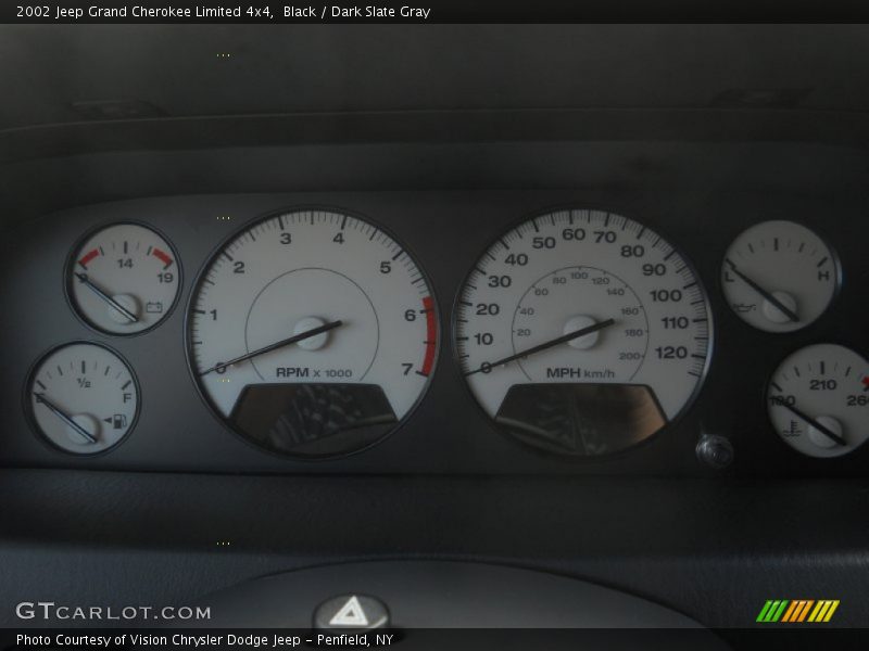 Black / Dark Slate Gray 2002 Jeep Grand Cherokee Limited 4x4