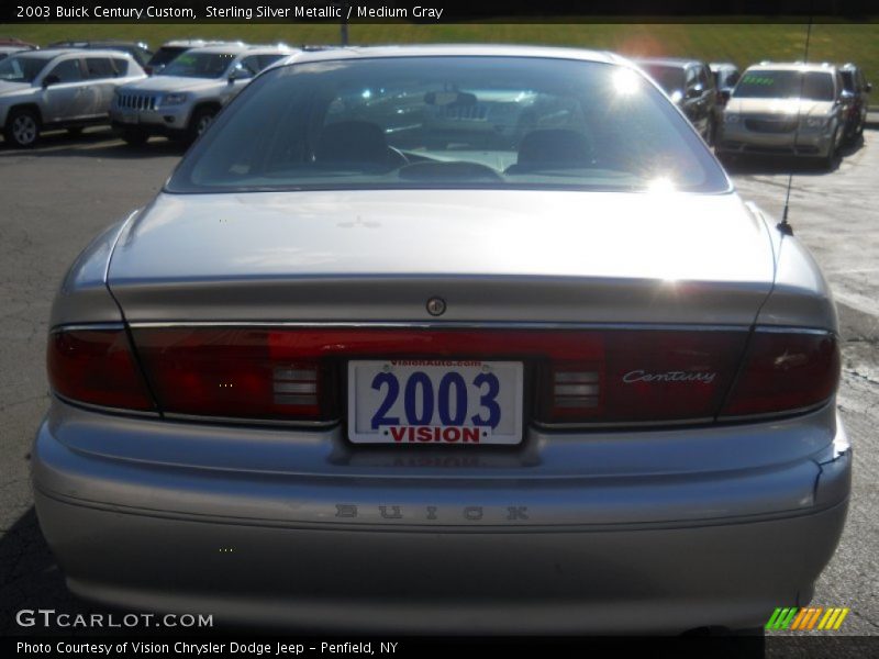 Sterling Silver Metallic / Medium Gray 2003 Buick Century Custom