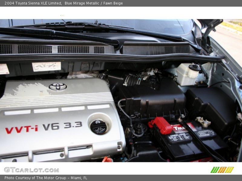 Blue Mirage Metallic / Fawn Beige 2004 Toyota Sienna XLE Limited