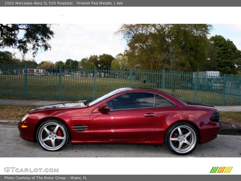 Firemist Red Metallic / Ash 2003 Mercedes-Benz SL 500 Roadster