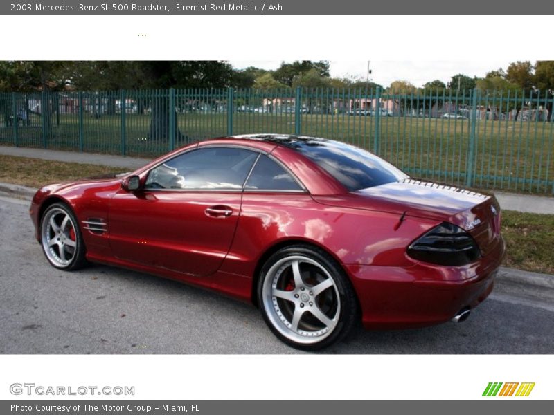 Firemist Red Metallic / Ash 2003 Mercedes-Benz SL 500 Roadster