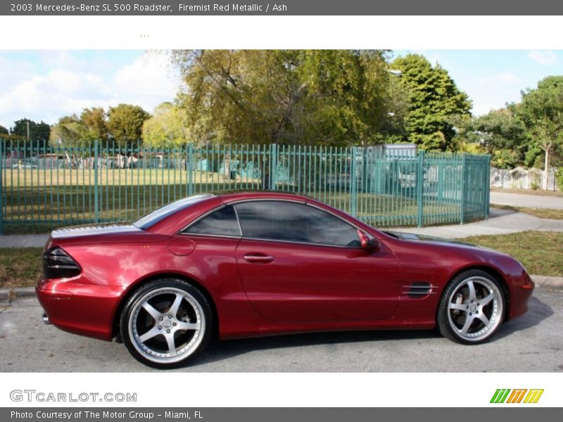 Firemist Red Metallic / Ash 2003 Mercedes-Benz SL 500 Roadster