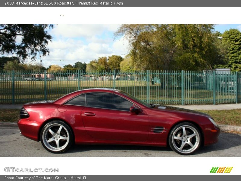 Firemist Red Metallic / Ash 2003 Mercedes-Benz SL 500 Roadster