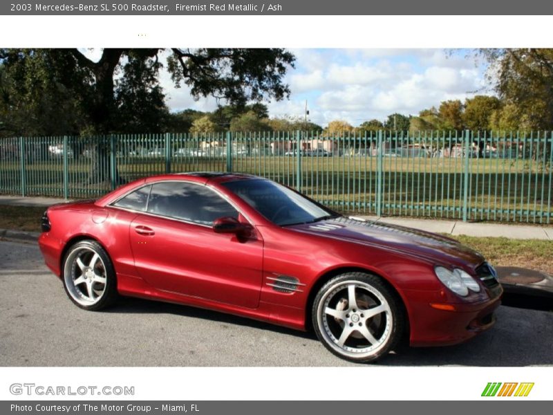 Firemist Red Metallic / Ash 2003 Mercedes-Benz SL 500 Roadster