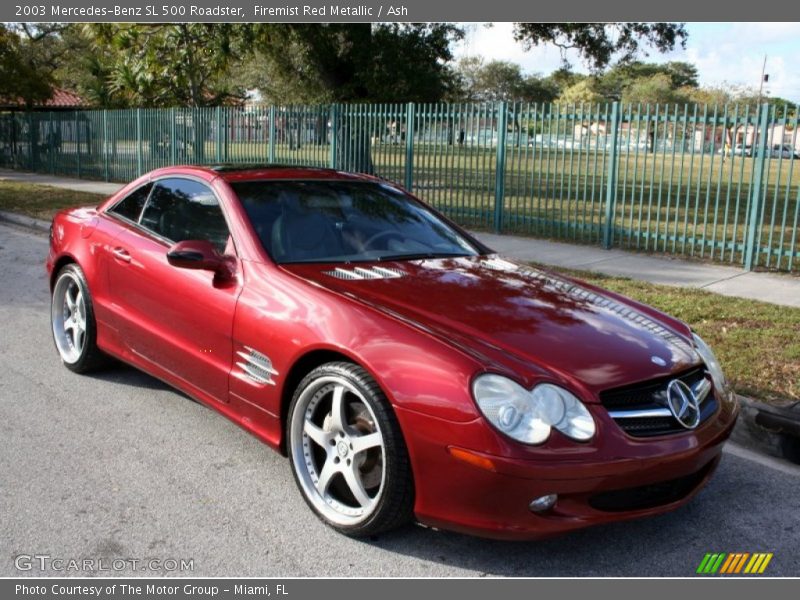 Firemist Red Metallic / Ash 2003 Mercedes-Benz SL 500 Roadster