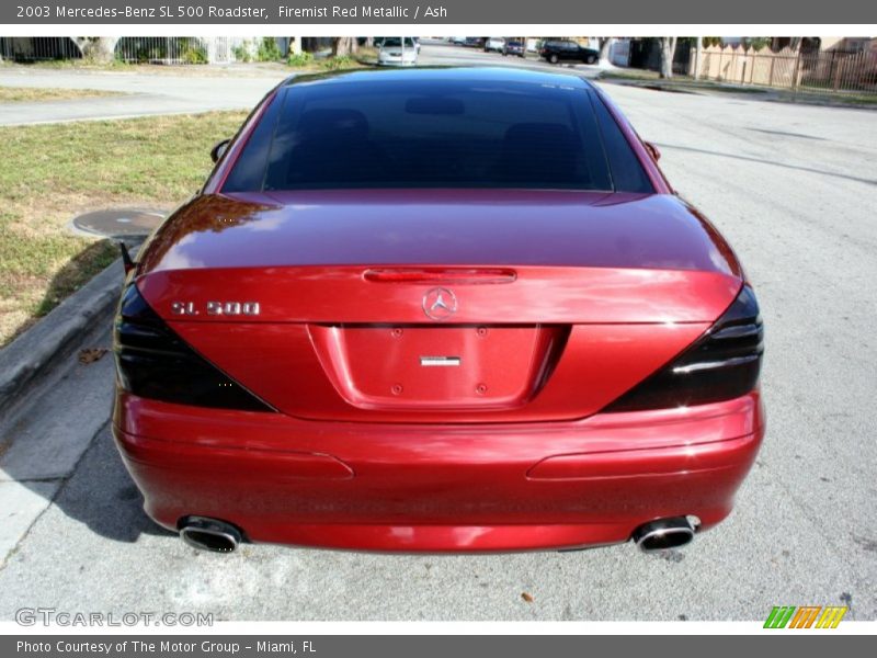 Firemist Red Metallic / Ash 2003 Mercedes-Benz SL 500 Roadster