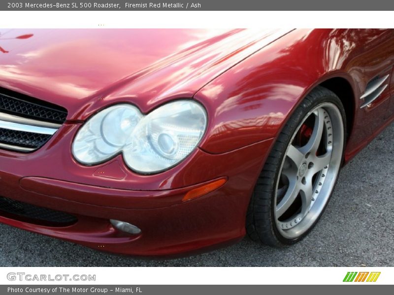 Firemist Red Metallic / Ash 2003 Mercedes-Benz SL 500 Roadster