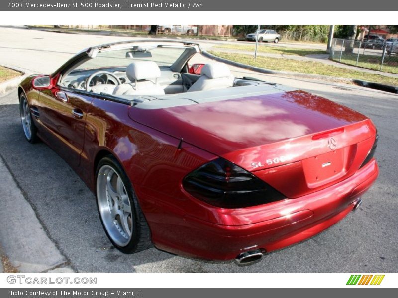 Firemist Red Metallic / Ash 2003 Mercedes-Benz SL 500 Roadster