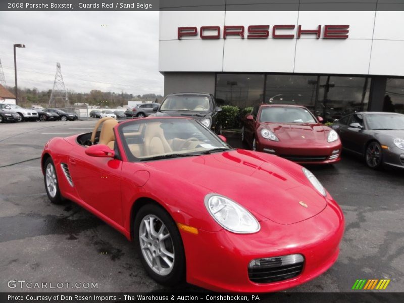 Guards Red / Sand Beige 2008 Porsche Boxster
