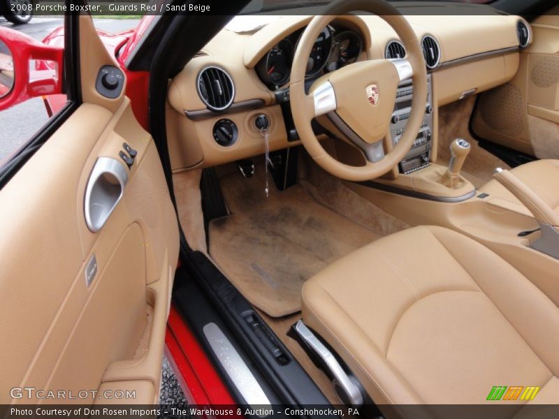 Guards Red / Sand Beige 2008 Porsche Boxster