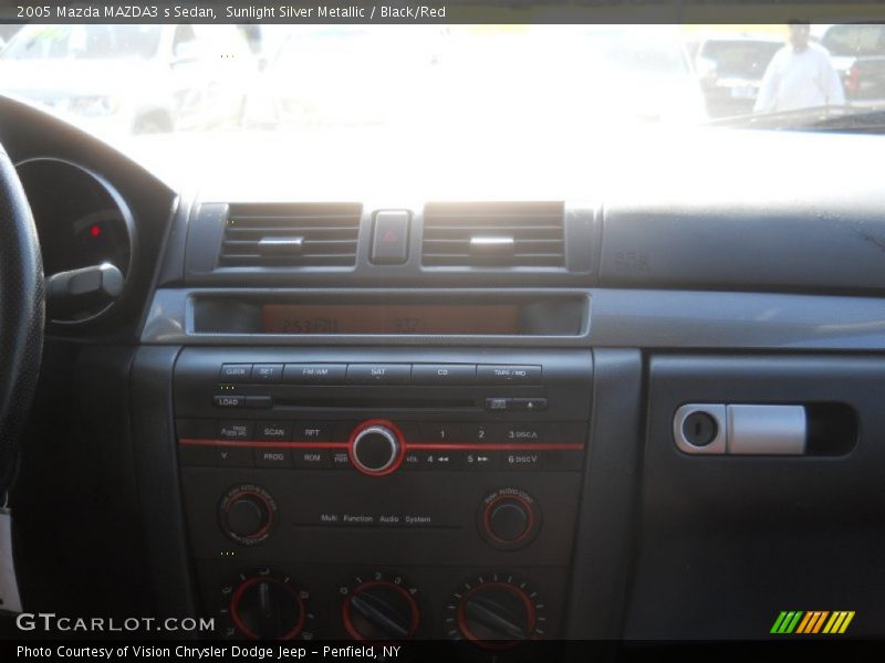 Sunlight Silver Metallic / Black/Red 2005 Mazda MAZDA3 s Sedan
