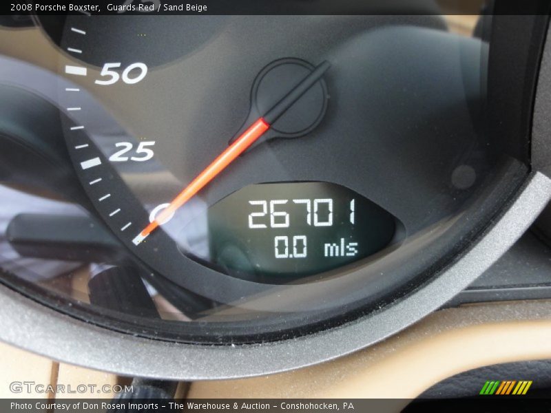 Guards Red / Sand Beige 2008 Porsche Boxster