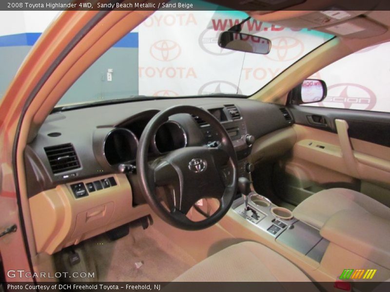 Sandy Beach Metallic / Sand Beige 2008 Toyota Highlander 4WD