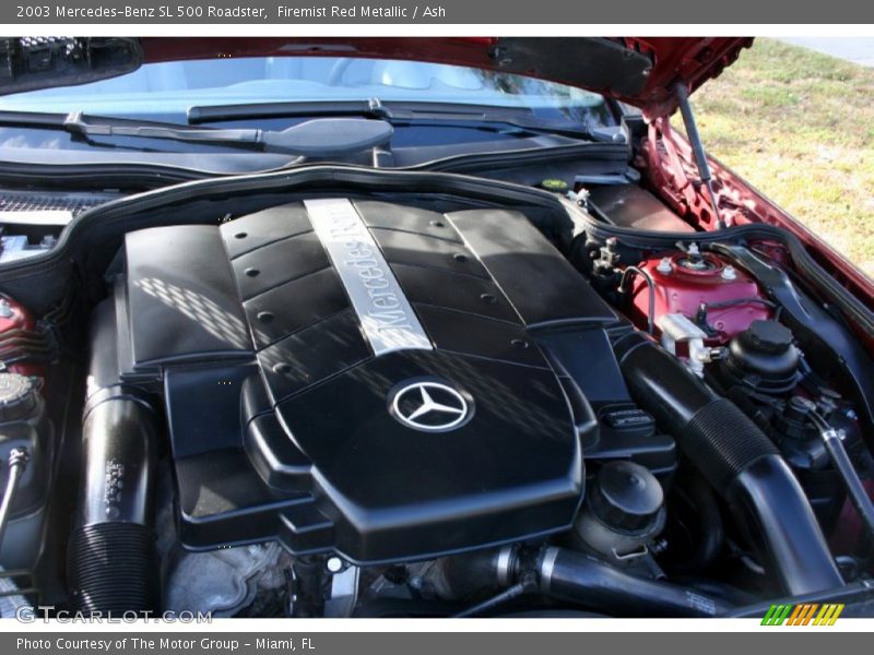 Firemist Red Metallic / Ash 2003 Mercedes-Benz SL 500 Roadster