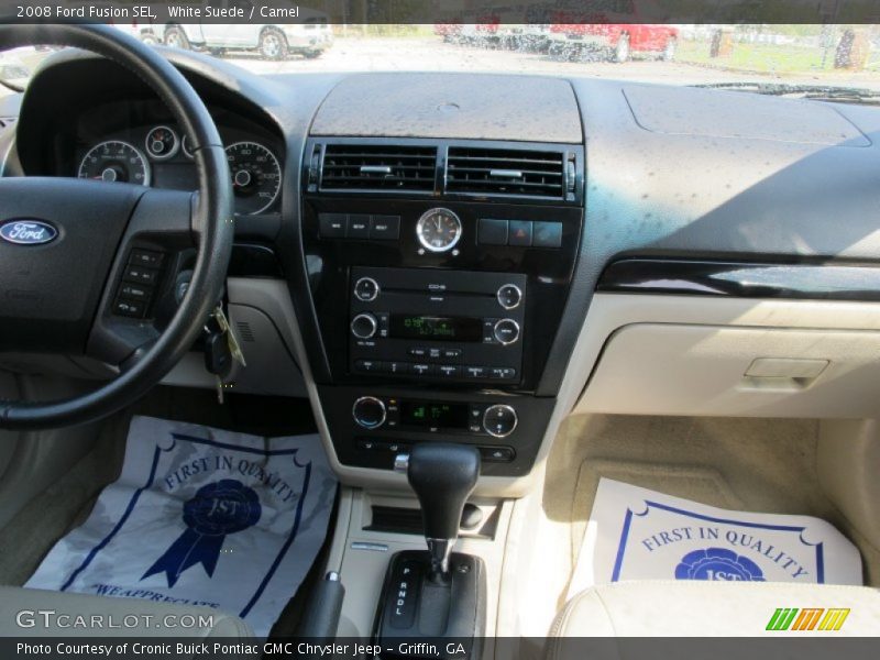 White Suede / Camel 2008 Ford Fusion SEL