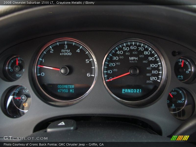Graystone Metallic / Ebony 2008 Chevrolet Suburban 1500 LT