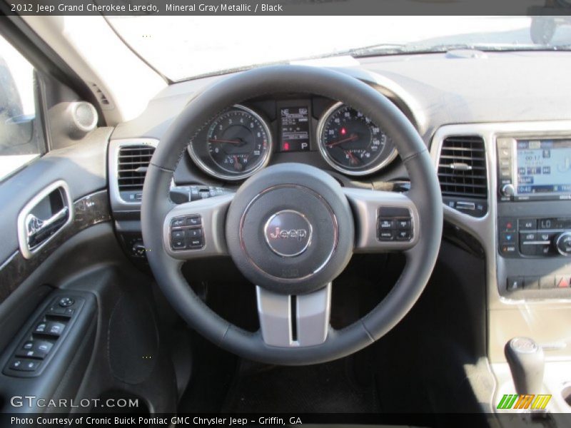 Mineral Gray Metallic / Black 2012 Jeep Grand Cherokee Laredo