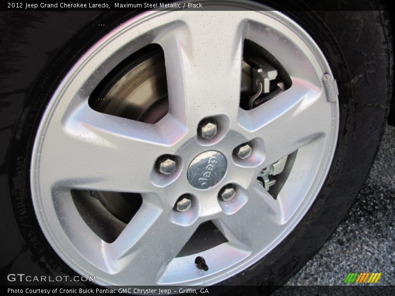 Maximum Steel Metallic / Black 2012 Jeep Grand Cherokee Laredo