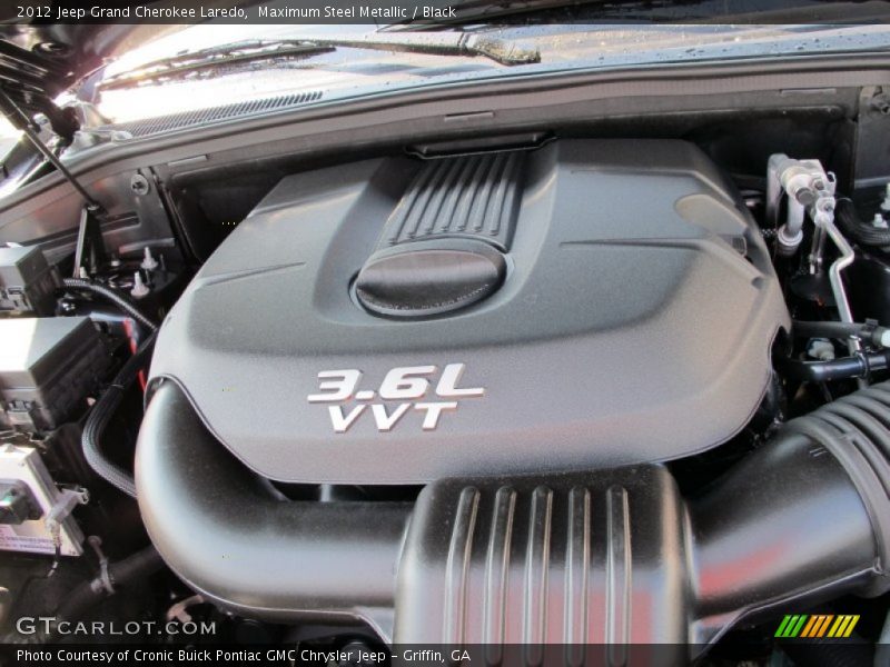 Maximum Steel Metallic / Black 2012 Jeep Grand Cherokee Laredo