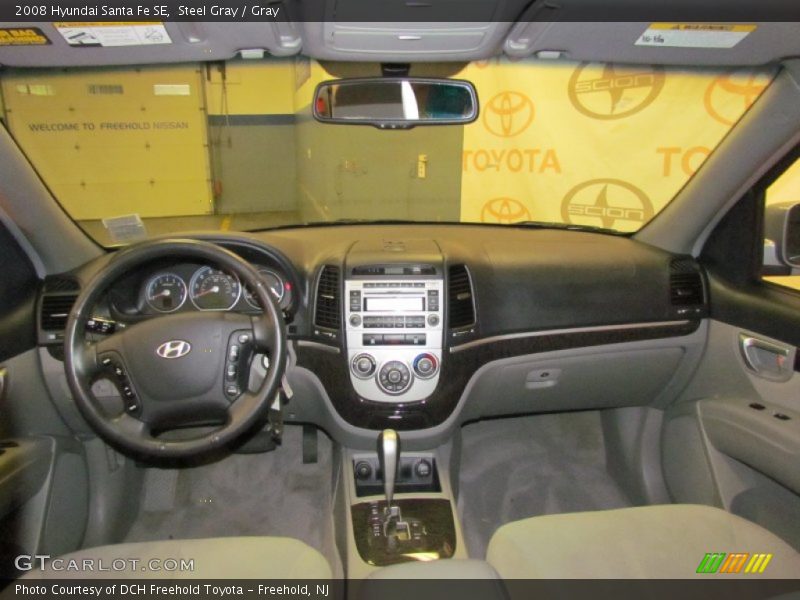 Steel Gray / Gray 2008 Hyundai Santa Fe SE