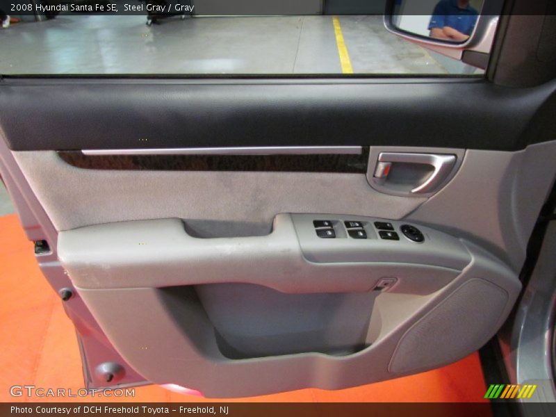 Steel Gray / Gray 2008 Hyundai Santa Fe SE