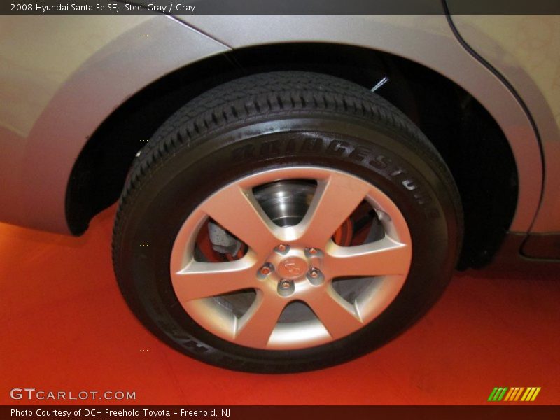 Steel Gray / Gray 2008 Hyundai Santa Fe SE