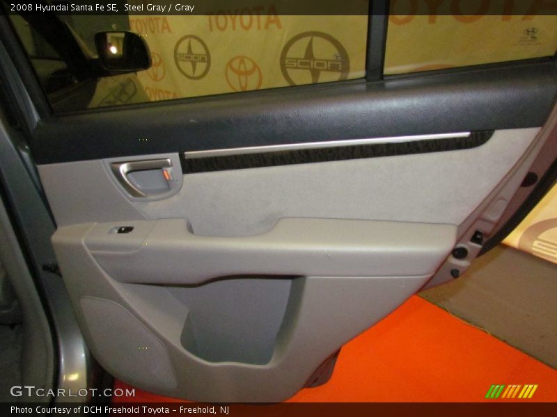 Steel Gray / Gray 2008 Hyundai Santa Fe SE