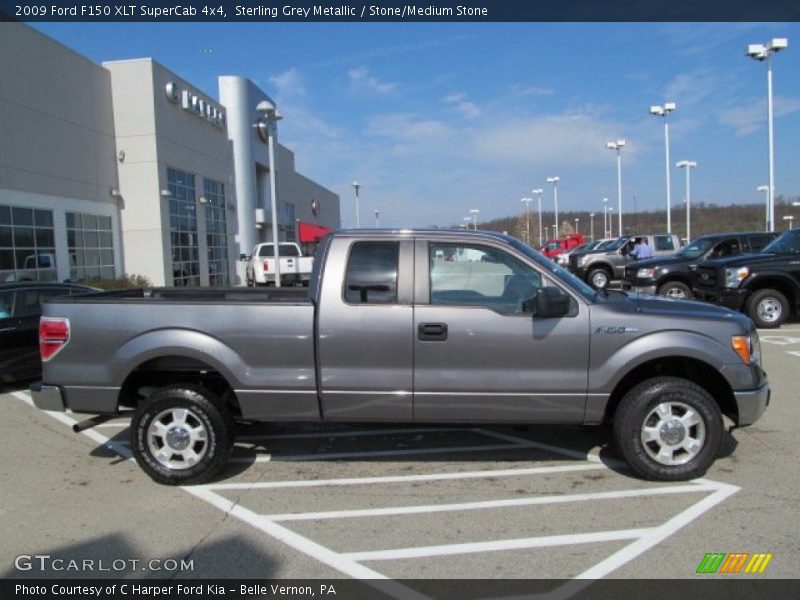 Sterling Grey Metallic / Stone/Medium Stone 2009 Ford F150 XLT SuperCab 4x4