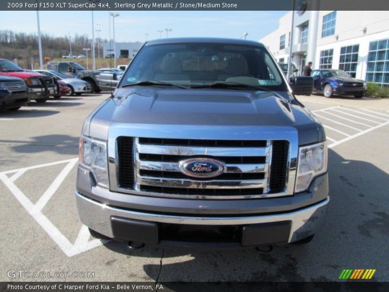 Sterling Grey Metallic / Stone/Medium Stone 2009 Ford F150 XLT SuperCab 4x4