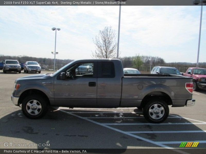Sterling Grey Metallic / Stone/Medium Stone 2009 Ford F150 XLT SuperCab 4x4