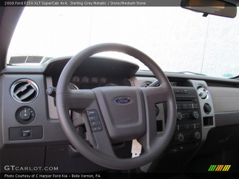 Sterling Grey Metallic / Stone/Medium Stone 2009 Ford F150 XLT SuperCab 4x4