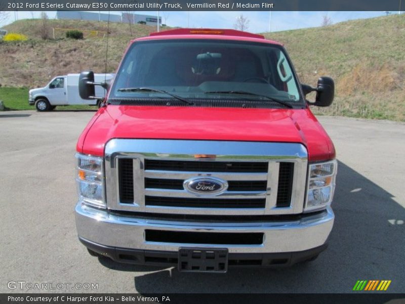 Vermillion Red / Medium Flint 2012 Ford E Series Cutaway E350 Commercial Utility Truck